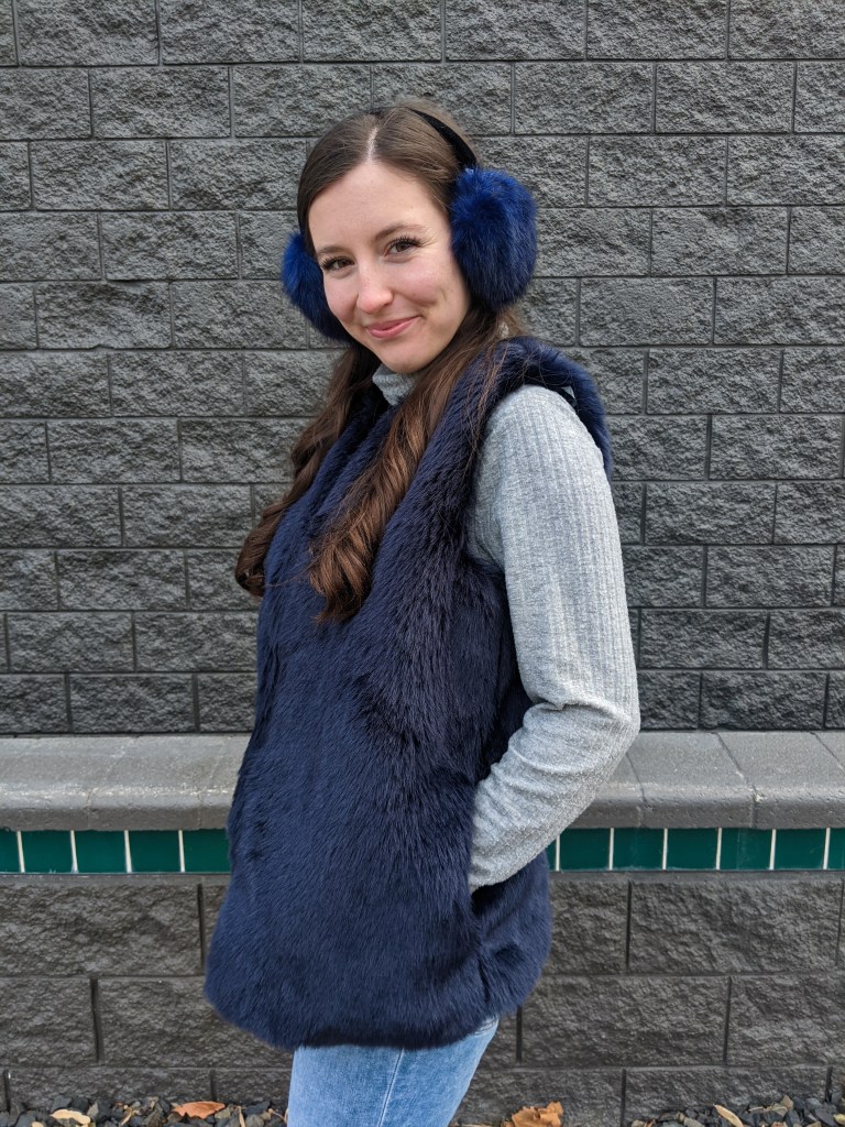 \"blue-earmuffs-faux-fur-winter-fashion-college-blogger\"